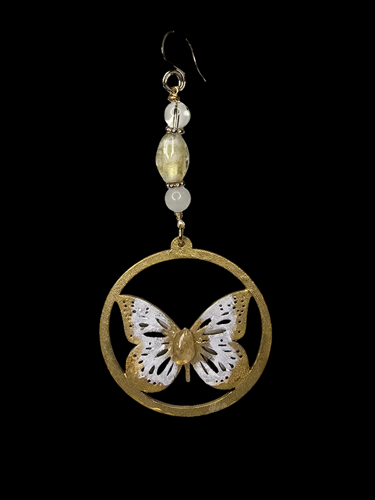 Enchanted Butterfly Hoop Earring